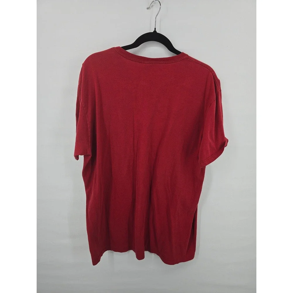 Polo‎ Ralph Lauren Mens Red Crewneck Short Sleeve Cotton T-Shirt Size Large Pony
